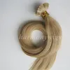 Pre Bonded Flat Tip Hair Extensions 100g 100strands 18 20 22 24 inch # 22 Kleur Bruin Braziliaans Indisch Keratin Menselijk Haar