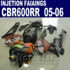 Free customize Injection Molding for HONDA CBR 600 RR fairing 2005 2006 cbr600rr 03 04 cbr 600rr fairings kit VJI8