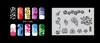 Nova Moda Airbrush Prego Stencils Set 201-220 Ferramentas Diy Aerografia 20 x Folha de Modelo para Airbrush Kit Nail Art Paint