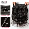 Indian Virgin Hair Body Wave med stängning 7a Obehandlat Human Hair Weave 3 Bundlar och 1 st Top Lace Stänger Naturliga svarta Remy Extensions