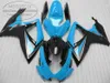 Topkwaliteit Fairing Kit voor Suzuki GSXR600 GSXR750 06 07 K6 GSX-R 600/750 2006 2007 Blue Black Backings Set V58F