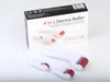 4 في 1 بكرة Derma إبر فولاذ مقاوم للصدأ DRS Derma Roller مع 3 رؤوس (1200 + 720 + 300 إبرة) Derma roller Kit لإزالة حب الشباب