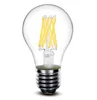 A60 LED Filament Ampul 6 W 8 W LED E27 Ampul Global Temizle Filament Ampul Lamba E27 / E14 / B22 110 V 220 V