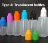 bouteille de cuvette en plastique de 15 ml