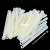 50 PCS False Nail Art Board Tip Stick Sticker Polish Foldable Display Beauty Practice Fan Clear White