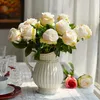 Роза дома шелковые декоративные цветы свадебные свадебные букеты кухня дисплей