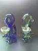 Nytt 6,5 tums främmande glasrör Glas Rökpipor Mini Glass Bongs Alien Pipes Tobacco Pipes