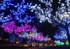 2.5 متر * 2.3 متر 220 واط في الهواء الطلق مصابيح الحديقة حديقة المناظر الطبيعية عيد الميلاد الديكور أدى الأشجار الاصطناعية