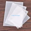 10x15cm (3.9x5.9 ") sac de rangement en plastique transparent mat fermeture à glissière sacs de voyage fermeture à glissière fermeture à glissière pochette d'emballage pour vêtements cosmétiques