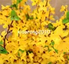 NOUVELLES fleurs de printemps en soie 60 cm/23,62 "de longueur fleurs artificielles couleur jaune jasmin d'hiver 7 tiges par bouquet pour pièce maîtresse de mariage