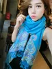 Vintage Scarves For Women Cotton Cashmere Wool Super Large Shawl Colorful Tassel Scarves Wholesale Fashion Accessories