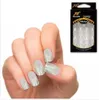 Partihandel Nya Hot Sale Fashion Acrylic False Nail Full Franska Klistermärke Nail Tips Manicure 25 Färger