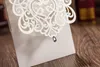 Lazer kesim düğün davetiyeleri kartları Kişiselleştirilmiş Hollow Düğün Davetiyeleri Kartları Düğün Malzemeleri Ücretsiz Özel Baskı Sıcak