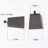 Beadsnice brass bezel pendant trapezoid photo tray bronze base setting for cabochons nickel free and lead free ID 5639