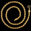 184N 50cmx5mm Moda Colar Chain para homens 24k Gold Bated Good Quality