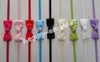 25st Babyband hårbåge med mini tunna elastiska huvudband flicka hår accessorie 2 "båge blomma hårband slank gummi hår slips pj5277