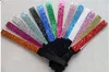 Hot Mix 3/4"40pcs Glittery Headband Glitter Stretch Sparkly Softball Sports Headband