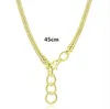 45 cm 4 stijlen 925 Verzilverde Ketting Snake Chain met Sluiting Fit Europese Kralen Pandora Ketting Met Logo DIY