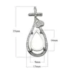 Beadsnice New Designed 925 Sterling Silver Pendant Setting Fit for 7x9mm Oval Gemstone Wholesale Blank Pendant Base ID 34056