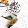 Großhandel - dreamcatcher geschenk traumfänger net mit natürlichen steinen federn wand hängen dekoration ornament