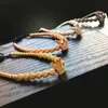 Moda homens fios micro pavimentar cz zircão cúbico charme da coroa e 4mm contas redondas bracelete trançado feminino pulseira macrame