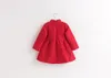 Style chinois fille robe nouvel an bébé filles vêtements mignon rouge robe de broderie enfants robe de princesse florale vêtements pour enfants de qualité supérieure