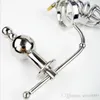 Male Siamese Anal plug Cage Device Stainless Steel Adjustable Butt beads Adult Sex Toys For Men Belt3288050