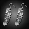 women's sterling silver plated earring 10 pairs a lot mixed style EME55,wholesale fashion 925 silver plate Dangle Chandelier earrings