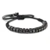BC Anil Arjandas Bracelets Mens Womens New Style Association Micro Pave Black Cz stoppers Biads Briading Macrame Bracelet