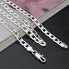 Hela Ny Noble Fashion 925 Women Men 4mm Snake Style Necklace Pendant Jewelry 24 Inches Factory 261V