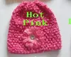 10st Baby Waffle Crochet Hattar Hårblommor Clips Sunny Soft Toddler Beanie med 2 "Mini Daisy Flower Stretch Caps Feshion Hot Sälj MZ9112