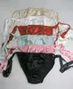 Kvinnor Side Tie String Bikini Panties 100% Ren Silk 6 Par i En Ekonomisk Pack Solid En Storlek