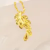 Pendentif queue de phénix pour femmes, chaîne en or jaune 18 carats, bijoux à la mode, cadeau