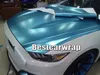 Lake Blue Metallic Matte Vinyl Wrap Car Wap som täcker 1080 -serien med luftbubbla gratis lyxbil Beläggning Folie Storlek 1.52x20M/Roll 4.98x66ft