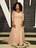 plus size Oprah Winfrey Oscar Red Carpet Dresses Chiffon Evening Gowns long sleeves mother of bride groom dresses Women Lady Party9104421