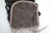 Unprocessed human hair lace closure peruvian deep wave deep curly free part top closure 4x4 inch G-EASY