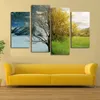 4 Painel moderno HD impressão pintura em tela quatro temporada árvore abstrata cenário pintura wall art pictures decoração de casa