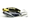 Hengjia 12 SZTUK Vibration 5 CM 10G Metalowe Fishing Lure Bass Vib Metalowa Przynęta Ryba Łyżka Przynęty Saldo 8 # Hooks Blue Red 3D Oczy