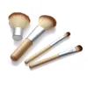 1 conjunto / 4 Pcs Fundação Profissional Make up Escovas de Bambu Kabuki Pincel de Maquiagem Cosméticos Set Kit Ferramentas Sombra de Olho Blush Escova qp