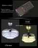 WholeInvisible Crystal Light Ceiling Fans with Modern LED Circle Chandelier Dimming Lamp Indoor Remote Control3689091