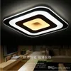 Modern Minimalist Square Led Ceiling Lights Acrylic Ultra-thin Ceiling Chandeliers for Living Room Bedroom AC85-265V