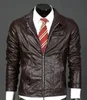 간결한 슬림핏 캐주얼 재킷 최신 남성 가죽 재킷 캐주얼 짧은 가죽 재킷은 평안하고 편안한 재킷이 될 것입니다.