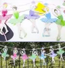 Ny Ankomst Ballett Girls Letter Paper Flag Banner Girl Princess Flaggor Baby Shower Adults Party Födelsedagstjänster