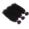 4pcs mongol brasileiros brasileiros curiosos tecer pacotes afro mongóis kinky curly Human Human Extensions