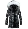 Men's Down Parkas Atacado - Jaqueta de Inverno Homens Europeu e Estados Unidos Comércio Exteriores Juventude Grosso Grosso Long Men 'S J1