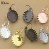 BoYuTe 40Pcs 7 Colors Plated Clip Earrings Blank Bezel Tray 15MM Round Cabochon Base Setting Diy Material for Jewelry Making5232175