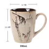 JK HOME 390mL Culture chinoise tasses en céramique tasse nouveauté peinte à la main cygne tasse à café tasse cadeau thé tasse élégance couleur lait tasses