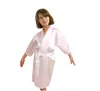 Kids Satin Rayon Solid Kimono Robe Bathrobe Children Nightgown For Spa Party Wedding Birthday