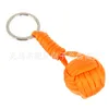 Hand-weaving monkey fist key chain bracelets Outdoor mountaineering key chains Braided rope forpet dog monkey cat