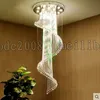 PL03XY DIA 50-100CM Moderne minimalistische wenteltrap Crystal kroonluchter lamp Longduplex villa huis grote woonkamer hanglampen